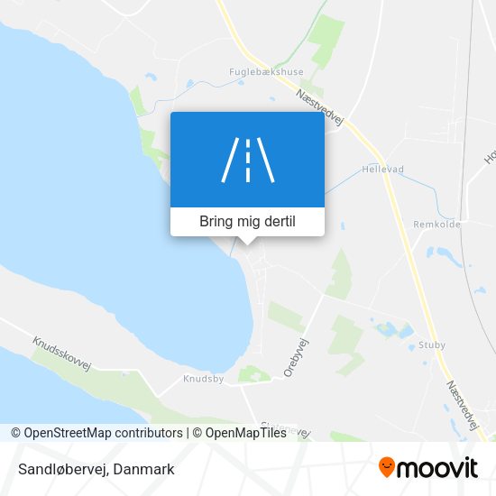Sandløbervej kort