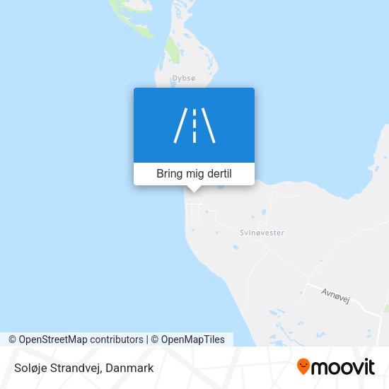 Soløje Strandvej kort