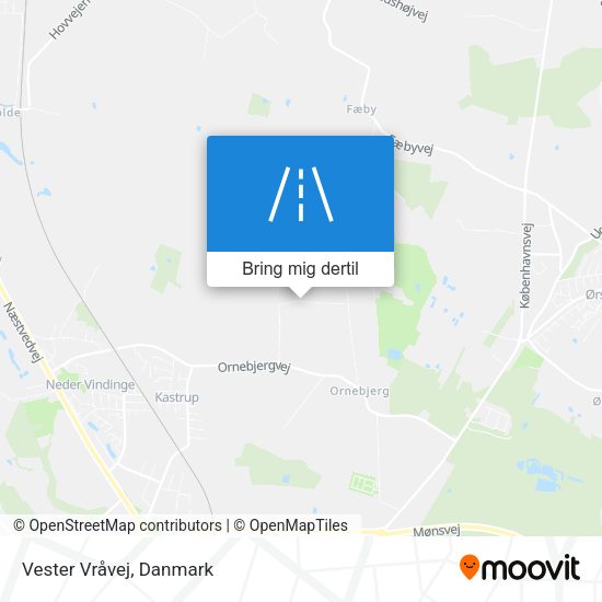 Vester Vråvej kort