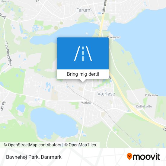 Bavnehøj Park kort