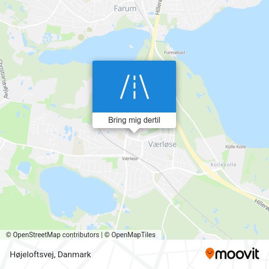 Højeloftsvej kort