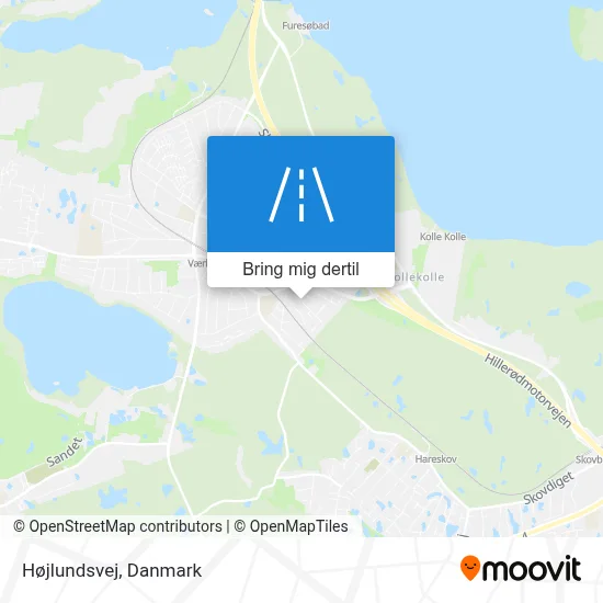 Højlundsvej kort