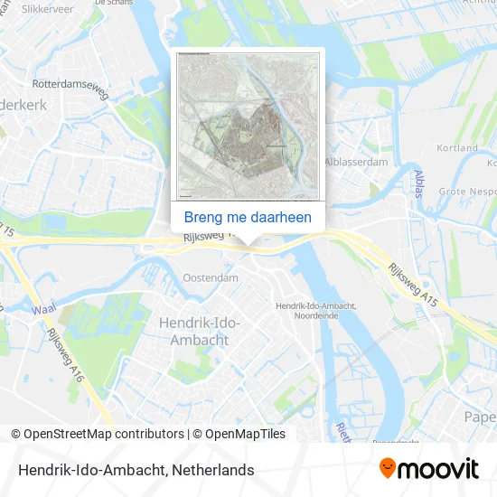 Hendrik-Ido-Ambacht kaart