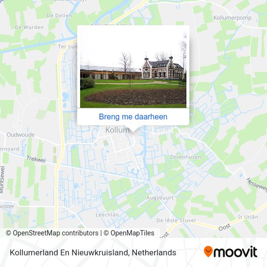 Kollumerland En Nieuwkruisland kaart