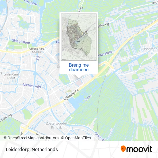 Leiderdorp kaart