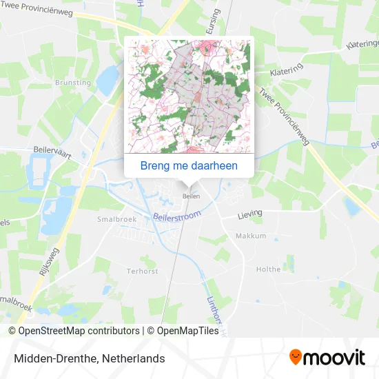 Midden-Drenthe kaart