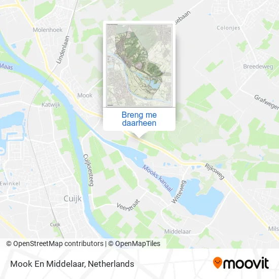 Mook En Middelaar kaart