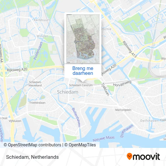 Schiedam kaart