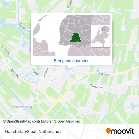 Gaasterlân-Sleat kaart