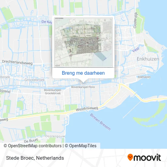 Stede Broec kaart