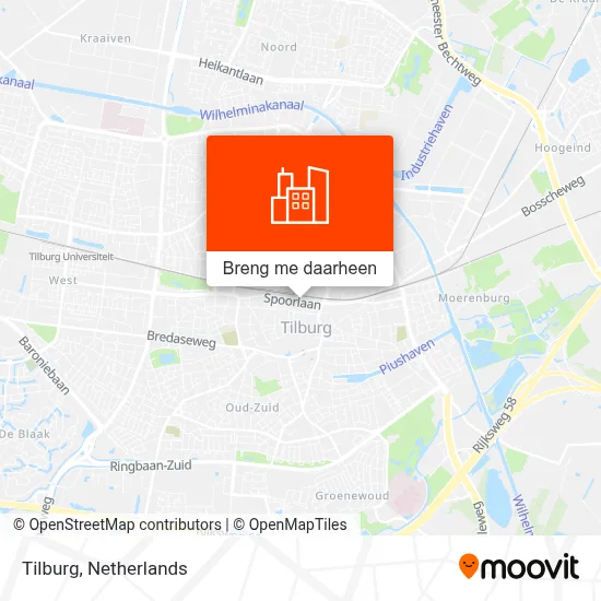 Tilburg kaart
