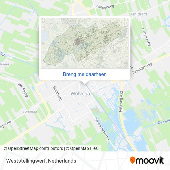 Weststellingwerf kaart