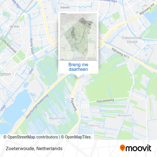 Zoeterwoude kaart