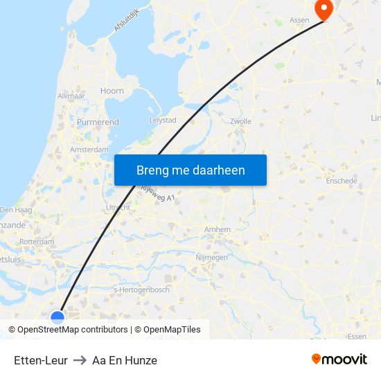 Etten-Leur to Aa En Hunze map