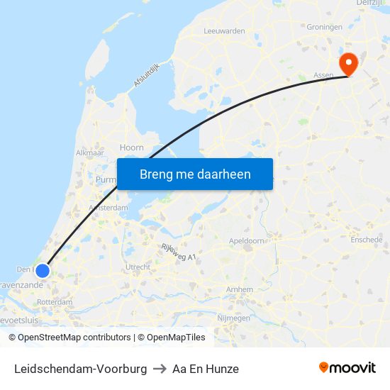 Leidschendam-Voorburg to Aa En Hunze map