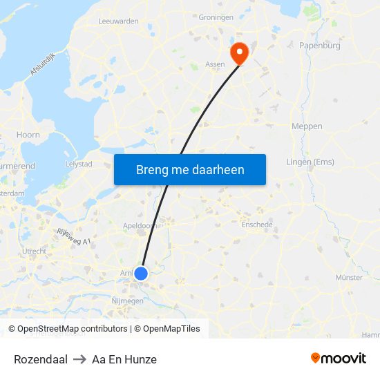 Rozendaal to Aa En Hunze map