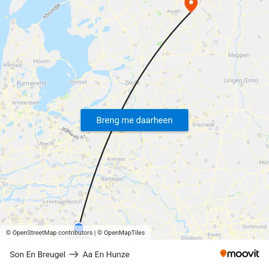 Son En Breugel to Aa En Hunze map