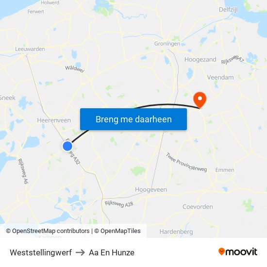 Weststellingwerf to Aa En Hunze map