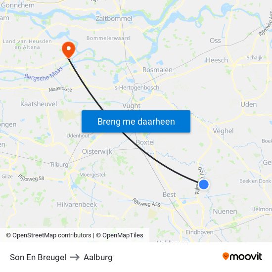 Son En Breugel to Aalburg map
