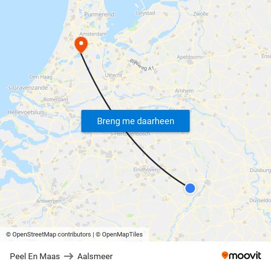 Peel En Maas to Aalsmeer map