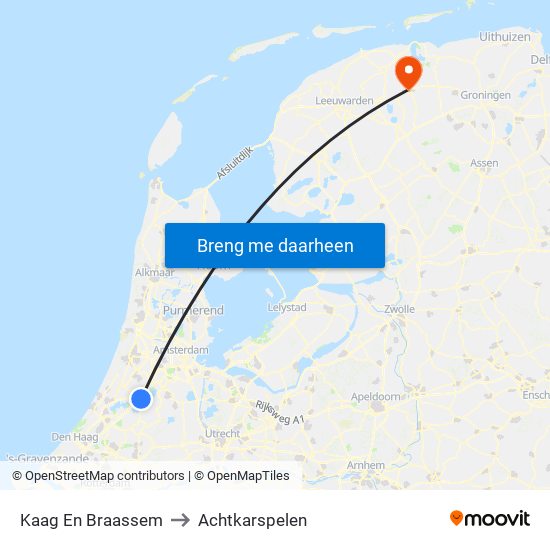 Kaag En Braassem to Achtkarspelen map