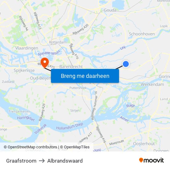 Graafstroom to Albrandswaard map