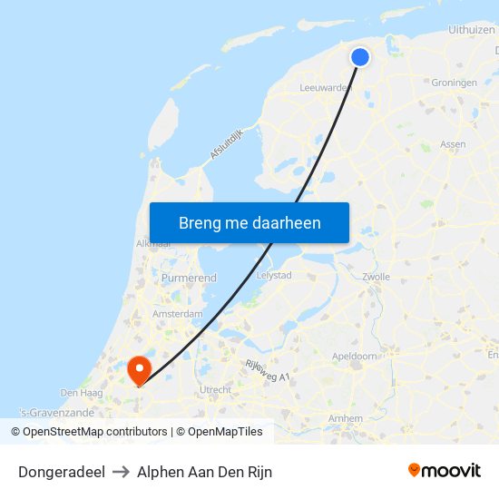 Dongeradeel to Alphen Aan Den Rijn map