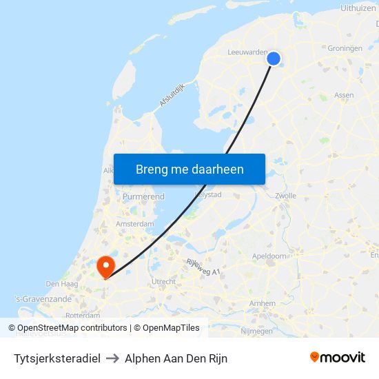 Tytsjerksteradiel to Alphen Aan Den Rijn map