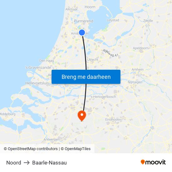 Noord to Baarle-Nassau map