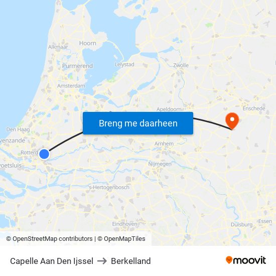 Capelle Aan Den Ijssel to Berkelland map