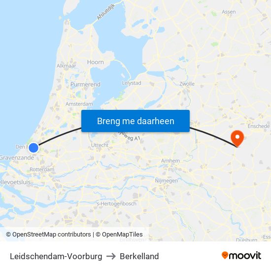 Leidschendam-Voorburg to Berkelland map