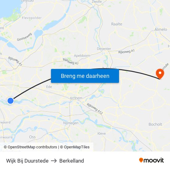 Wijk Bij Duurstede to Berkelland map