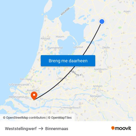 Weststellingwerf to Binnenmaas map