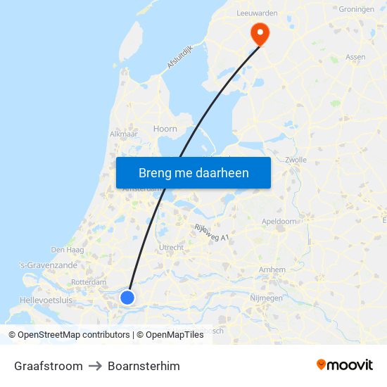 Graafstroom to Boarnsterhim map