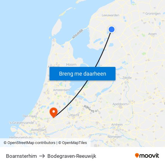 Boarnsterhim to Bodegraven-Reeuwijk map