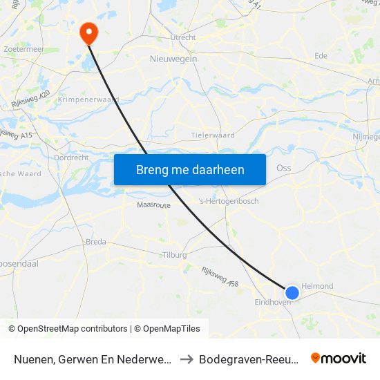 Nuenen, Gerwen En Nederwetten to Bodegraven-Reeuwijk map