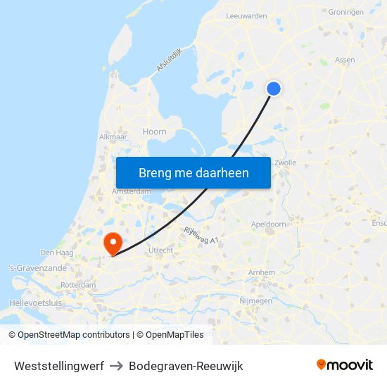 Weststellingwerf to Bodegraven-Reeuwijk map