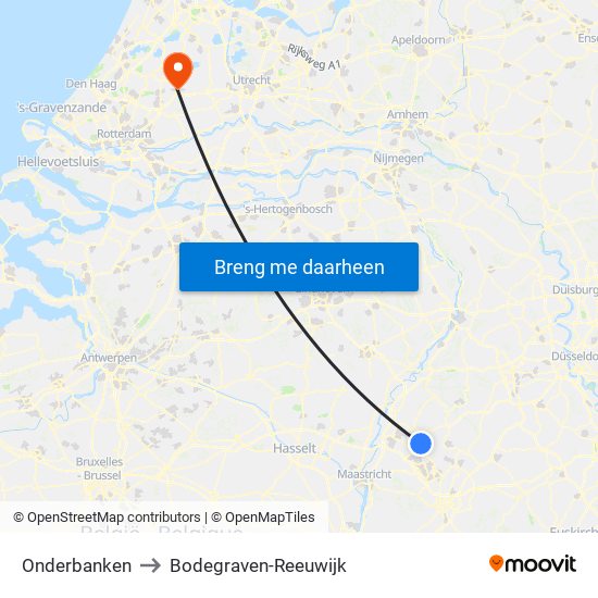 Onderbanken to Bodegraven-Reeuwijk map