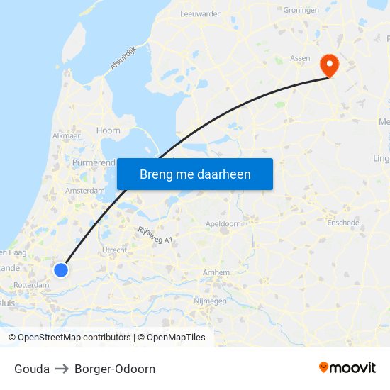 Gouda to Borger-Odoorn map