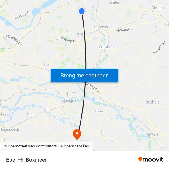 Epe to Boxmeer map