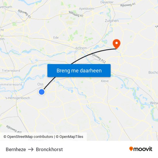 Bernheze to Bronckhorst map