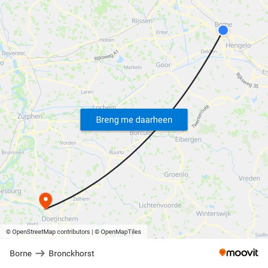Borne to Bronckhorst map