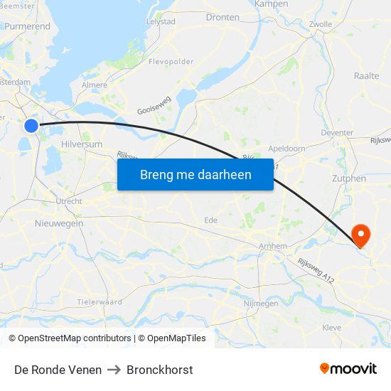 De Ronde Venen to Bronckhorst map