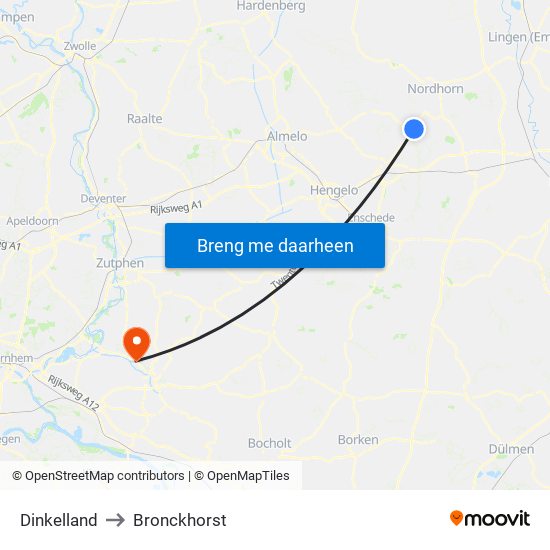 Dinkelland to Bronckhorst map