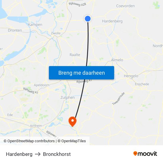 Hardenberg to Bronckhorst map