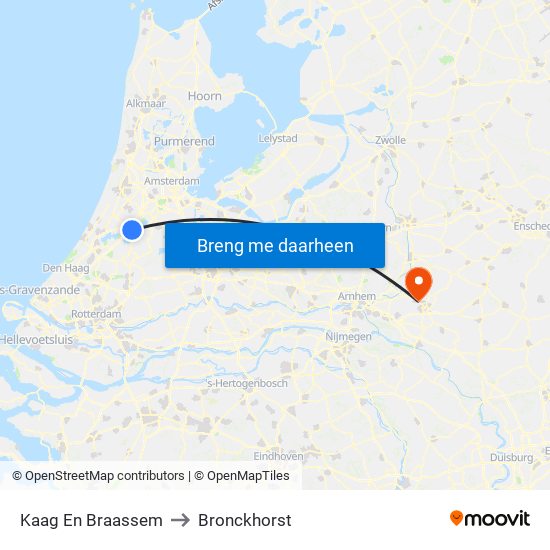 Kaag En Braassem to Bronckhorst map