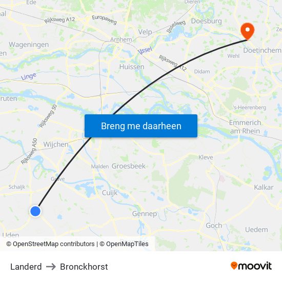 Landerd to Bronckhorst map