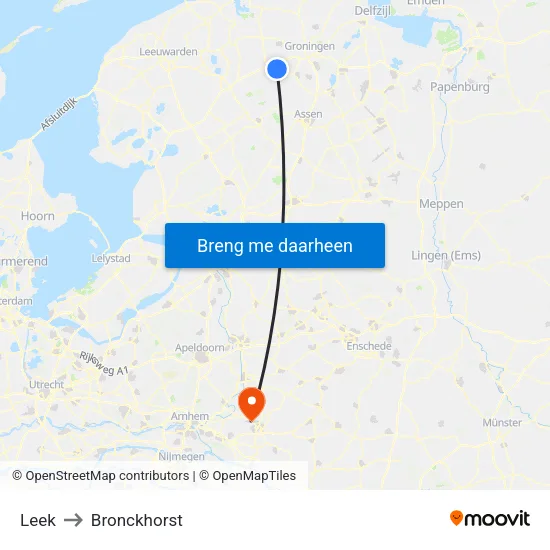Leek to Bronckhorst map