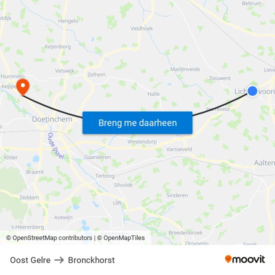 Oost Gelre to Bronckhorst map