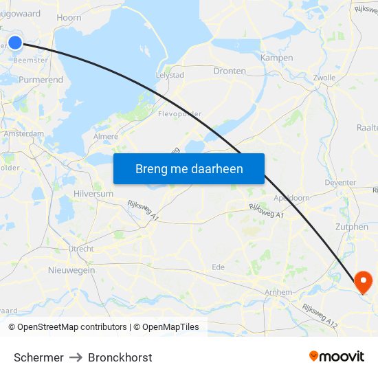 Schermer to Bronckhorst map